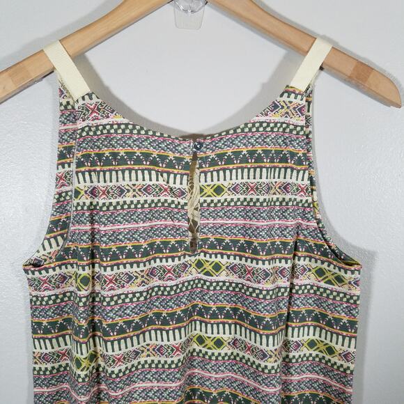 Woolrich Tank Top Tribal Print Lace Detail Size Small - Picture 8 of 12